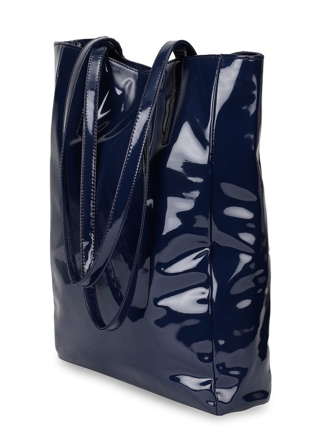 True 2 F Chic Oversized Handbag - Stylish & Spacious Handbag for Women & Girls | Office & College Use(Midnight Blue) - Image 1